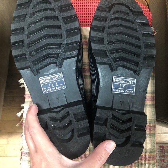 Lands’ End Black Boots size 7 - Picture 11 of 11